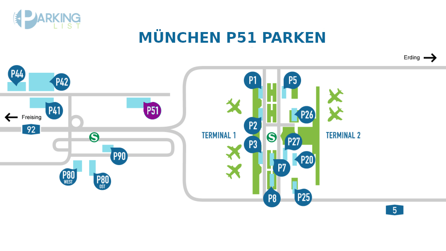 Parken Im Parkhaus P Am Flughafen M Nchen