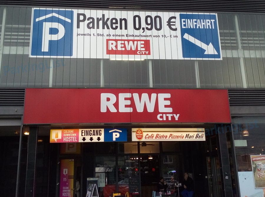 Parkhaus REWE City Hohe Straße - Köln - Parken in Köln