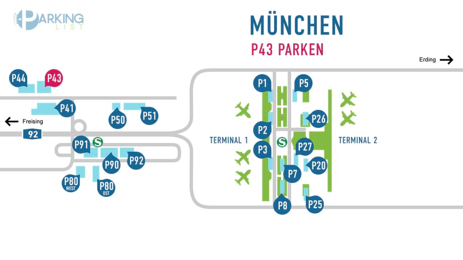 Parken Im Parkhaus P Nord Am Flughafen M Nchen